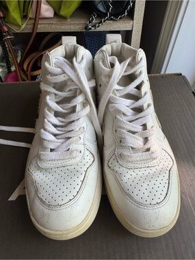 VEJA White High-Top Sneakers